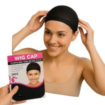 Kit 8 Wig Cap Touca Preta Para Peruca Wig Front Próteses