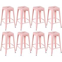 KIT - 8 x banquetas altas Iron Tolix - 76 cm -