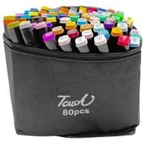 Kit 80 Canetinhas Touch Bobi God Marcadoras Coloridas Ponta Dupla para Ilustrações e Desenhos Kit 80 Canetinhas Touch Bobi God Marcadoras Coloridas Ponta Dupla para Ilustrações e Desenhos