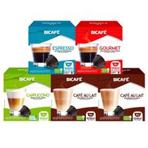Kit 80 Cápsulas Compatíveis Dolce Gusto Cream Bicafé Kit 80 Cápsulas Compatíveis Dolce Gusto Cream Bicafé
