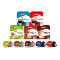 Kit 80 Cápsulas Lácteos e Cafés Bicafé P/ Maq. Dolce Gusto* Kit 80 Cápsulas Lácteos e Cafés Bicafé P/ Maq. Dolce Gusto*