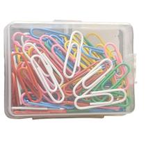 Kit 80 Clips Coloridos em metal para Papel 28mm