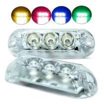 Kit 80 Farol RGB AJK 3 Leds 6W