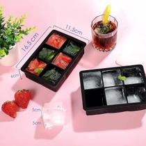Kit 80 Forma de Gelo Silicone Grande 6 Cubos Forminha Flexível Drinks Whisky Chocolate Gelatina Kit 80 Forma de Gelo Silicone Grande 6 Cubos Forminha Flexível Drinks Whisky Chocolate Gelatina