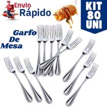 Kit 80 Garfos de Mesa Talher de Aço Inox Premium Para Casas Restaurantes Bares Buffet Kit 80 Garfos de Mesa Talher de Aço Inox Premium Para Casas Restaurantes Bares Buffet