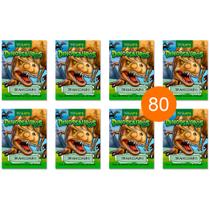 Kit 80 Livrinhos Dinossauro Tiranossauro Rex Lembrancinha de Festa Sacolinha Aniversário