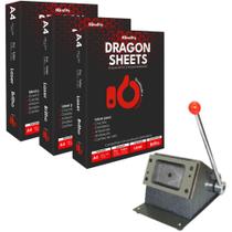 Kit 80 Placas PVC À Laser A4 Para Crachá + Cortador Mesa 86x54 Kit 80 Placas PVC À Laser A4 Para Crachá + Cortador Mesa 86x54