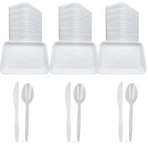 Kit 800 Descartavel Bandeja B2 + Colher e Faca Refeição Kit 800 Descartavel Bandeja B2 + Colher e Faca Refeição