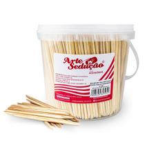 Kit 800 Palitos De Unha Ponta Fina E Chanfrada 13 Cm + Balde Kit 800 Palitos De Unha Ponta Fina E Chanfrada 13 Cm + Balde
