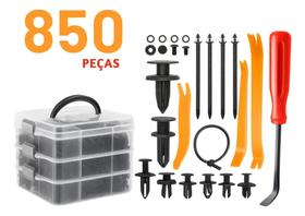 Kit 800 Presilha Grampo Parabarro Parachoque Universal Carro Pratiarejo