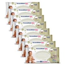 Kit 800 toalhas umedecidas personalidade baby total care 20 cm x 15 cm