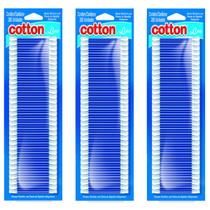 Kit 840 Hastes Flexíveis Cotton Line 3 PACOTES com 280 Unidades Cotonete Econômico Com Pontas Algodão Natural Antigerme Kit 840 Hastes Flexíveis Cotton Line 3 PACOTES com 280 Unidades Cotonete Econômico Com Pontas Algodão Natural Antigerme