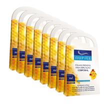 Kit 8cx Folhas Prontas para Depilação Corporal Pernas Mel Nupill 20 Folhas Kit 8cx Folhas Prontas para Depilação Corporal Pernas Mel Nupill 20 Folhas