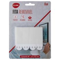 Kit 8pcs Fita Removível Adesivo Plástico Colar Foto Espelho Prático Embalagem Cartaz Objeto - Clink