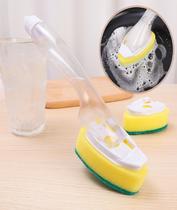 Kit 8Un Bucha Abrasiva Para Limpeza Cabo Dispenser Plástico