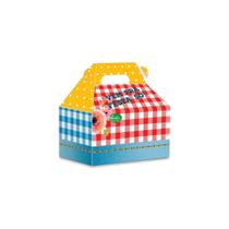 Kit 8Un Caixa Surpresa Maleta Festa Junina Decoração Junco