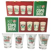 Kit 8Un Copo Dose Shot 60Ml Pinga Cachaça Time Fluminense