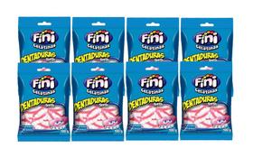 Kit 8x Bala Fini Gelatina Dentadura 100g - Cimed