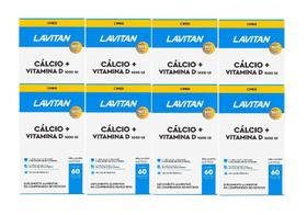 Kit 8x Lavitan Cálcio Vitamina D 1000ui 60 C/Comp - Cimed