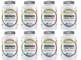 Kit 8x Magnésio L Treonato Puro Concentrado 480 Cápsulas 600mg Flora Nativa do Brasil