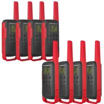 Kit 8x Rádio Comunicador MOTOROLA T210BR 32KM HT TALKABOUT