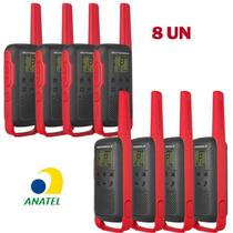 Kit 8x Rádio Comunicador Motorola T210BR 32km HT Talkabout
