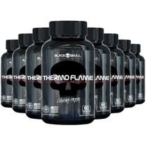 Kit 8x Thermo Flame 60 Caps Cada Black Skull Sabor Sem Sabor