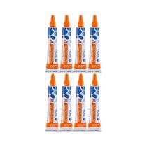 Kit 8x Tigre Cola Incolor 17g Bisnaga Transparente