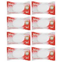 kit 8x toalha lenço umedecido neve toque de seda bebê criança adulto homem mulher toda família 48un