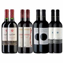 Kit 8x Vinho Tinto Baron Philippe de Rothschild/La Daniela/Cava Negra/Casas del Toqui Cabernet Sauvignon - Wine