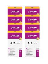 Kit 8x Vitamina Lavitan A-Z Mulher 60 Comprimidos - CIMED Kit 8x Vitamina Lavitan A-Z Mulher 60 Comprimidos - CIMED