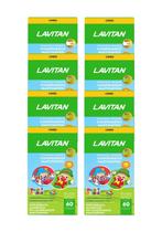 Kit 8x Vitamina Lavitan Kids Frutas 60 Mastigáveis - CIMED