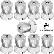 Kit 9 Acabamento Registro Banheiro C-50 ABS CR Padrão Deca