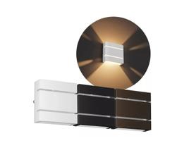 Kit 9 Arandelas Alumínio 2 Focos 2 Frisos Muro Parede Mf103 Kit 9 Arandelas Alumínio 2 Focos 2 Frisos Muro Parede Mf103