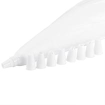 Kit 9 Bicos de Confeitar Decorar + Saco Confeiteiro Branco