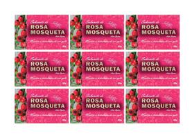 kit 9 Bionature - Sabonete Rosa Mosqueta Antisséptico 90g