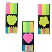 Kit 9 Blocos De Notas Adesivos Colorido Neon Post-it 20 Folhas