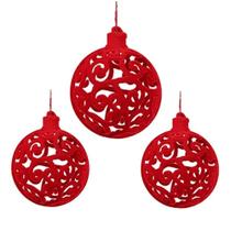 Kit 9 Bolas Natal Camurça Arabesco Vazada 6cm Pendente Árvore Enfeite Kit 9 Bolas Natal Camurça Arabesco Vazada 6cm Pendente Árvore Enfeite