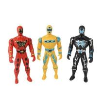Kit 9 Bonecos Herói 09 Peças Super Fighter Sortidos Cor:Sortidos