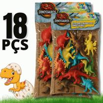 Kit 9 Brinquedos Miniaturas Dinossauros Diferentes Para Crianças Brincar Coloridos Kit 9 Brinquedos Miniaturas Dinossauros Diferentes Para Crianças Brincar Coloridos