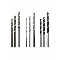 Kit 9 Brocas Furadeira Metal Madeira Alvenaria Ferramenta
