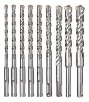 Kit 9 Brocas Martelete Sds Plus Videa Furar Metal Concreto