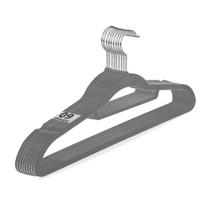 Kit 9 Cabides Aveludados Slim Roupas Cabideiro Organizador
