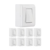 Kit 9 Caixa De Sobrepor Com 1 Interruptor Simples 10A Tramontina Kit 9 Caixa De Sobrepor Com 1 Interruptor Simples 10A Tramontina