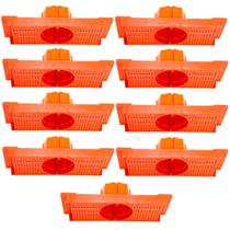 Kit 9 Caixa Luz Suporte P/ Laje Octogonal 27, 30cm Plasled Kit 9 Caixa Luz Suporte P/ Laje Octogonal 27, 30cm Plasled