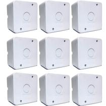 Kit 9 Caixa Plastica Organizadora Camera Cftv - Branca Kit 9 Caixa Plastica Organizadora Camera Cftv - Branca