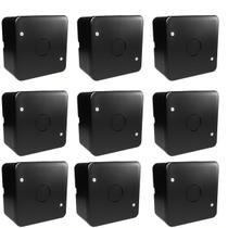 Kit 9 Caixa Plastica Organizadora Camera Cftv - Preto Kit 9 Caixa Plastica Organizadora Camera Cftv - Preto