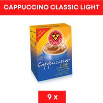 Kit 9 caixas cappuccino classic light 3 corações 90 sachês