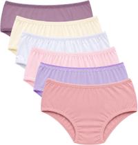 Kit 9 Calcinha Infantil Lisa De Criança 100% Algodão Famy