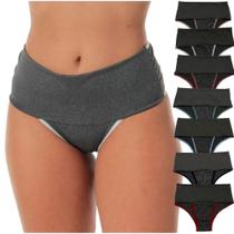 Kit 9 Calcinha Modeladora Fitness Cós Alto Feminina Compressão Abdominal Segura Barriga Microfibra Kit 9 Calcinha Modeladora Fitness Cós Alto Feminina Compressão Abdominal Segura Barriga Microfibra